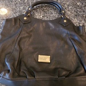 Marc Jacobs large black leather luxury bag